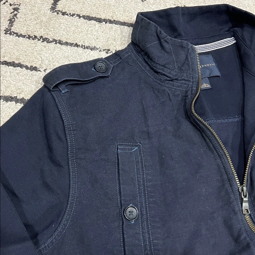Banana Republic Men's Utility Field Navy Jacket